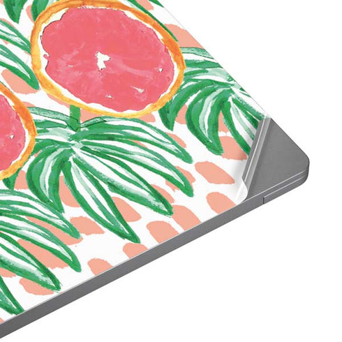 Bouffants and Broken Hearts Graphic Grapefruit Laptop Skins
